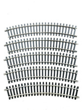 5 Stück Schienen 6010 Atlas (Roco), Spur 0, gebogen