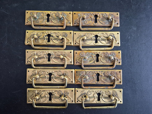 Jugendstil 10x schrankgriff - jugendstil,