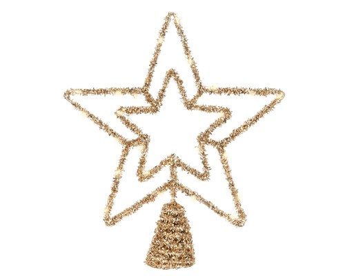 Led christbaumspitze stern mit - led,