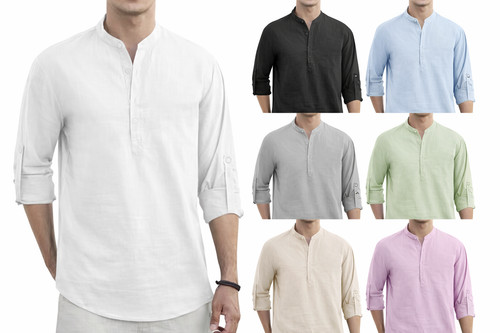 Herren henley langarmshirt - herren,
