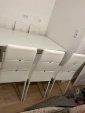 Komplett Set Esstisch + 6 Stühle Esszimmer Set Ess Gruppe Holz Tisch Tische Neu