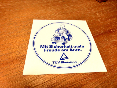 Aufkleber sticker tüv - +,