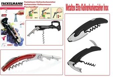 Fackelmann Kellnerkorkenzieher Korkenzieher Kellnermesser Flaschenöffner 49807