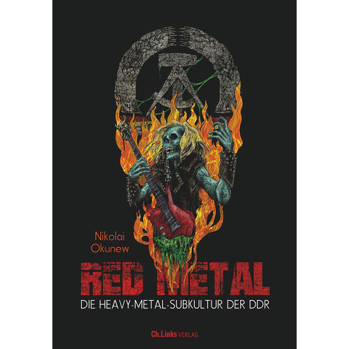 Red metal die - metal:,