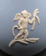 Wedgwood  Vase 13 cm Jasperware blau England