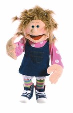 XXL Handpuppe Ilselotte Keksberg 65cm groß Schauspielerin Show Bauchrednerpuppe