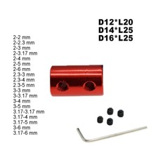 Wellenkupplung Shaft Coupler Aluminium alloy Modellbau Welle D12*L20 D14*L25