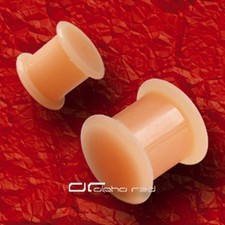 »»» RETAINER PLUG OHRPIERCING FLEXI SILIKON Nr.4 Hautfarben 3-10 mm 2467