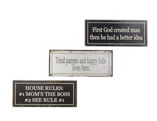 Schild Wanddeko Metall Blech