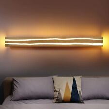 ZMH Wandleuchte LED 16W 100CM Wandleuchte innen Holzlicht Nachtlampe warmweiß 