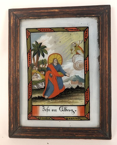 Biedermeier hinterglasbild - biedermeier,