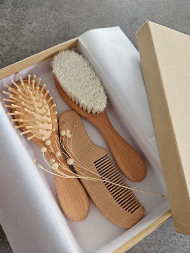 Baby haarbürsten geschenkset - baby,
