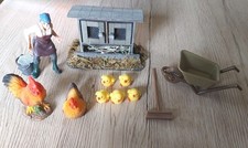 11tlg. Modellfiguren *Bäuerin mit Tiere Hasenstall, u.v.m.*  Spur G LGB Zubehör 