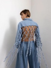 Hippie jeans jacke - hippie,