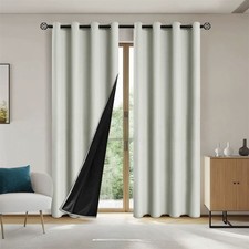 2er Set Vorhänge Blickdicht Thermogardine Gardine Verdunklung UV-Schutz Vorhang