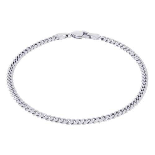 10k weiss gold 3mm - 3mm, echt