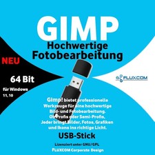 GIMP 3.0.6 r1 USB, Digitale Bild Foto Bearbeitung Grafik Editor Windows 10-11