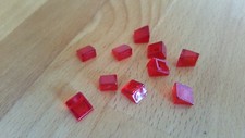 10 rot-durchsichtige Lego