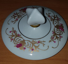 Ersatzdeckel Porzellan - Innen-Ø 7,5 cm ( ges. 11 cm) - Höhe 5 cm   (#K3/16)