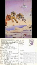 Künstlerkarte: Salvador Dali Traum, verursacht durch den Flug Granatapfel 1991
