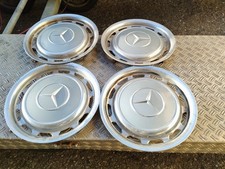 Biete vier Original Mercedes Benz 14 Zoll W123 W124 Alu Radkappen Felgen Set