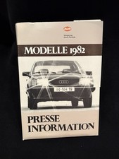 Audi modelle 1982 - 1982, pressemappe
