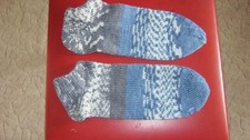 Handgestrickte Socken, Sneaker" Norweger" 42/43