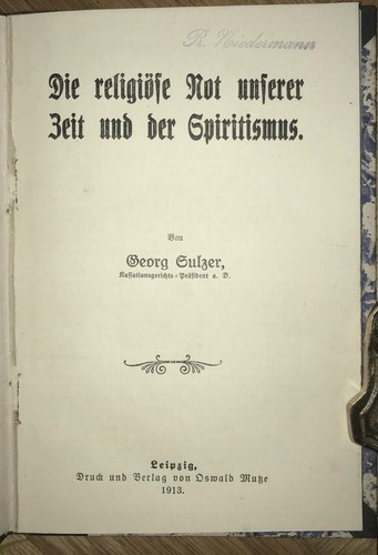 1913 die religiöse not - die,