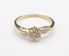 Blüte Brillant Diamant Ring groß 0.35 Carat 585 Gold modern Neu wertig