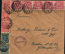 DR Brief Firmenbrief an LUDWIG LOEWE & CO. AG Berlin gelaufen 6.11.1922