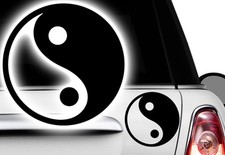 2x Aufkleber Yin Yang Daoismus
