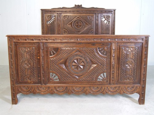 481 vintage bett - 481, massiv