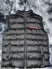 PRADA Red Stripe Weste Gr. M Herren/Damen Schwarz Wie Neu Unisex