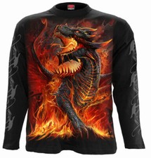 Spiral Direct DRACONIS LANGARM T-Shirt/Drache/Feuer/Flammen/Biker/Rock/Tattoo