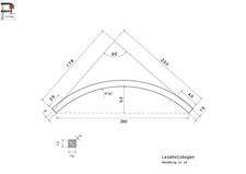 12x12 Douglasie Leimholzbogen Rundbalken Rundpfosten Rundbogen Holzbogen Carport