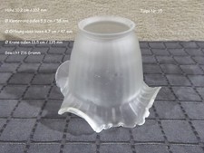 Jugendstil Glas Lampenschirm