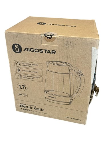 Aigostar glas wasserkocher - glas,