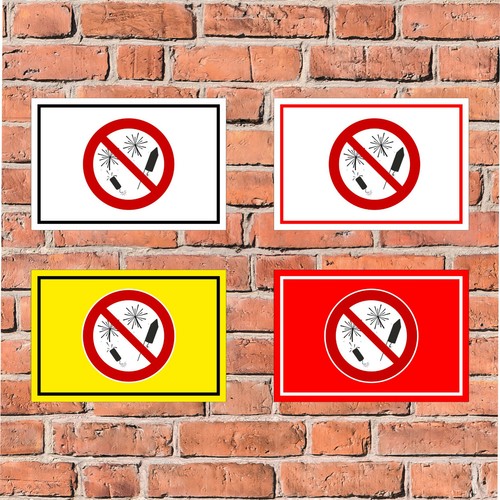 Schild feuerwerk abschießen - schild,