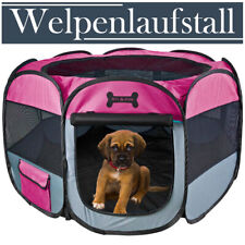 Welpenauslauf faltbar Pink
