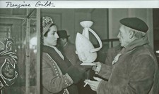 FRANCOISE GILOT (Pablo Picasso) - KONVOLUT - XL-Foto handsigniert + Buch #2