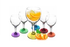 6 x Weingläser Bunte Gläser