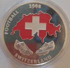 medaille von der EM 2008 Schweiz in Kapsel verpackt wie neu siehe Fotos günstig 