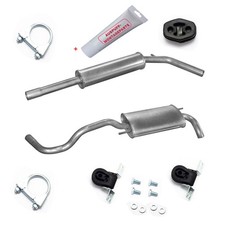 Auspuffanlage Endtopf Mittetopf VW Polo 6N1 6N2 1.0-1.6i Hatchback +MONTAGESATZ