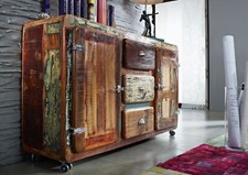 Altholz Sideboard bunt Kommode