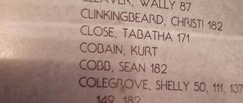 Kurt cobain yearbook - cobain,