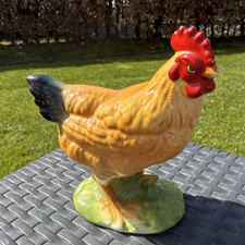 Keramikfigur Hahn, mehrfarbig