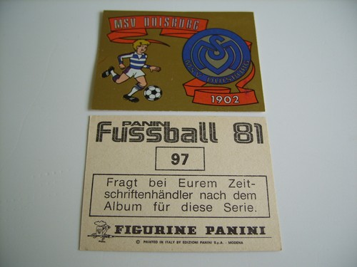 Panini fussball wappen msv - wappen,