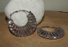 breite Creolen Ohrhänger