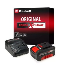Original Einhell Starter Kit 4,0 Ah Akku Ladegerät Power X-Change Li-Ion 18 Volt