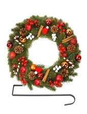 Weihnachtskranz Türkranz Adventskranz für Haustür Weihnachtsdeko mit Haken 40CM